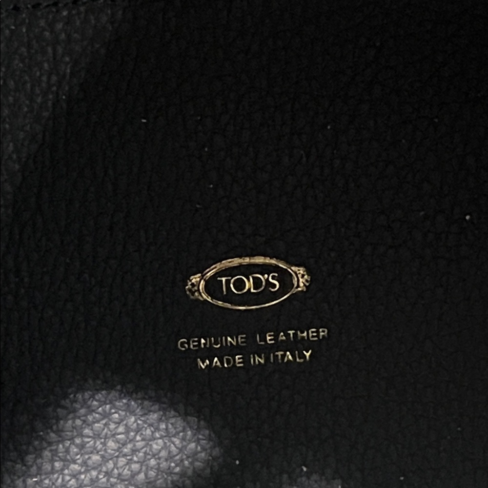 Tod’s Double T Ring Leather 2-Way Tote Bag Navy Blue - Picture 8 of 15